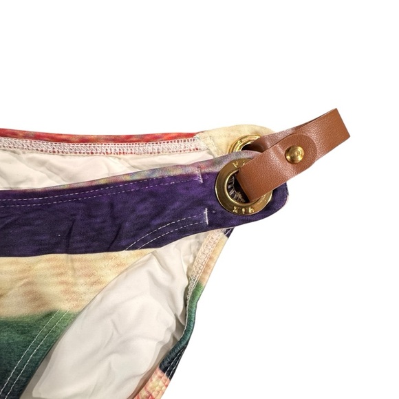 VIX Paula Hermanny Women's Hipster Bikini Bottom Striped Size Medium - Picture 3 of 6